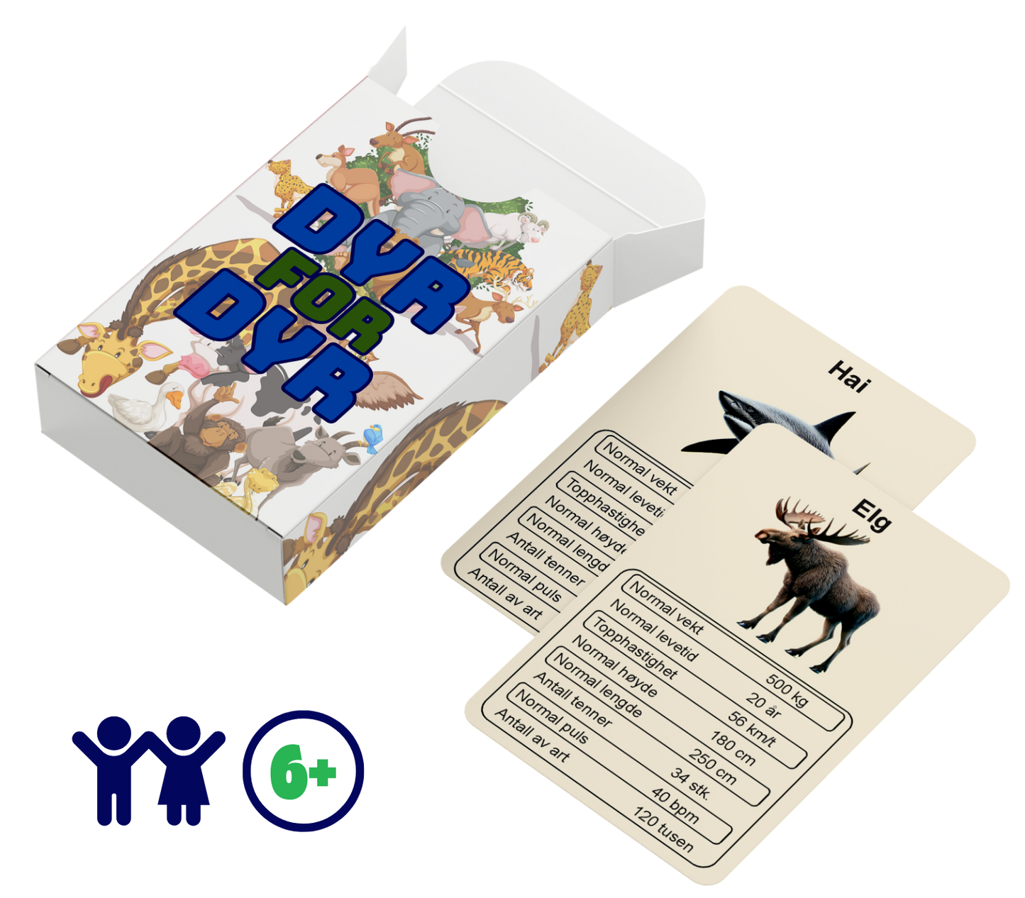 Dyr for dyr – Kortspillet om dyrenes egenskaper