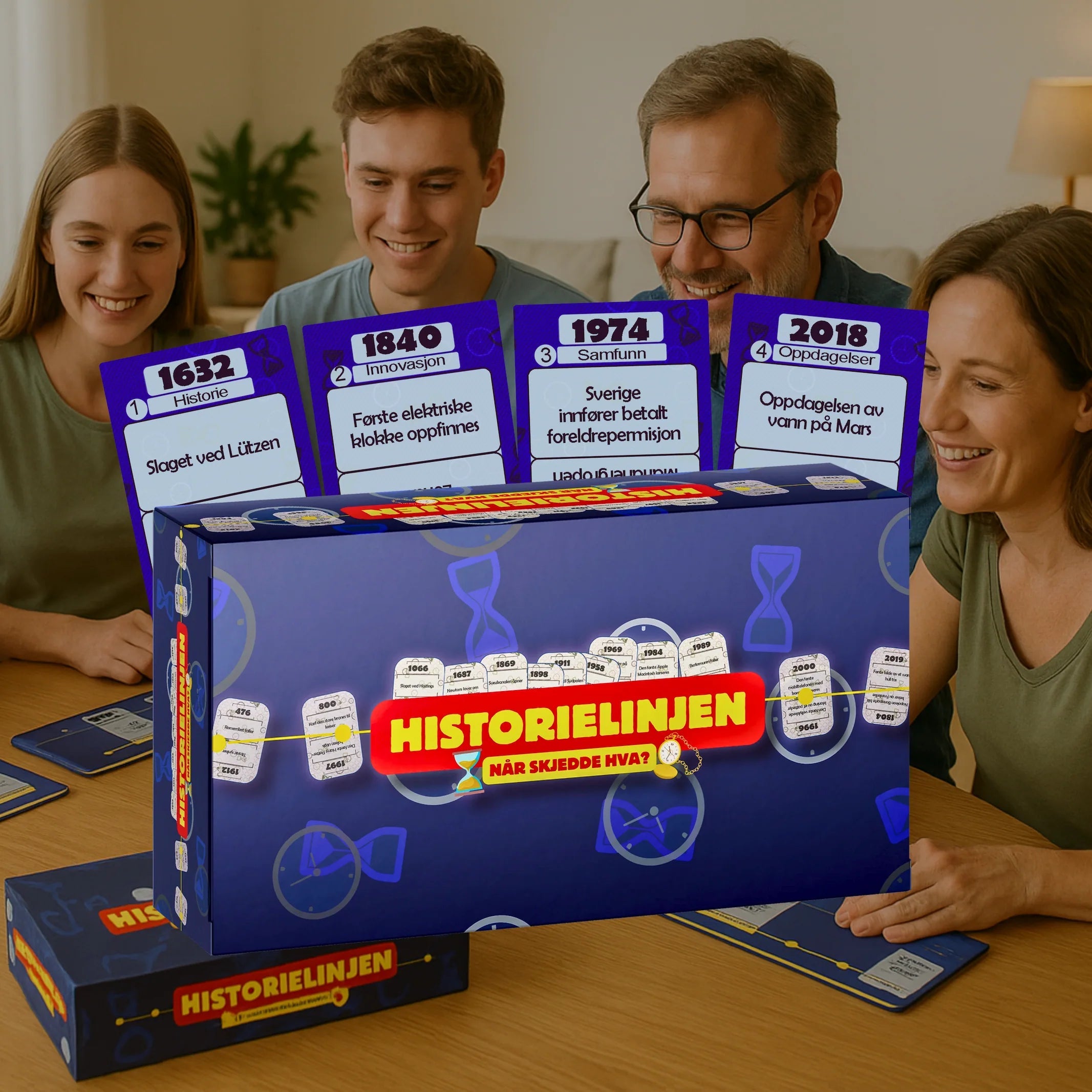 Historielinjen – quizspill om hendelser Spillerne