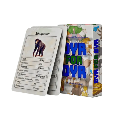 Dyr for dyr – Lærerikt kortspill for barnKortspillSpillerne