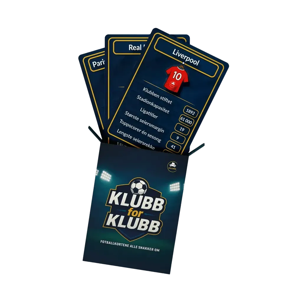 Klubb for klubb - Fotballkortene alle snakker om!KortspillSpillerne