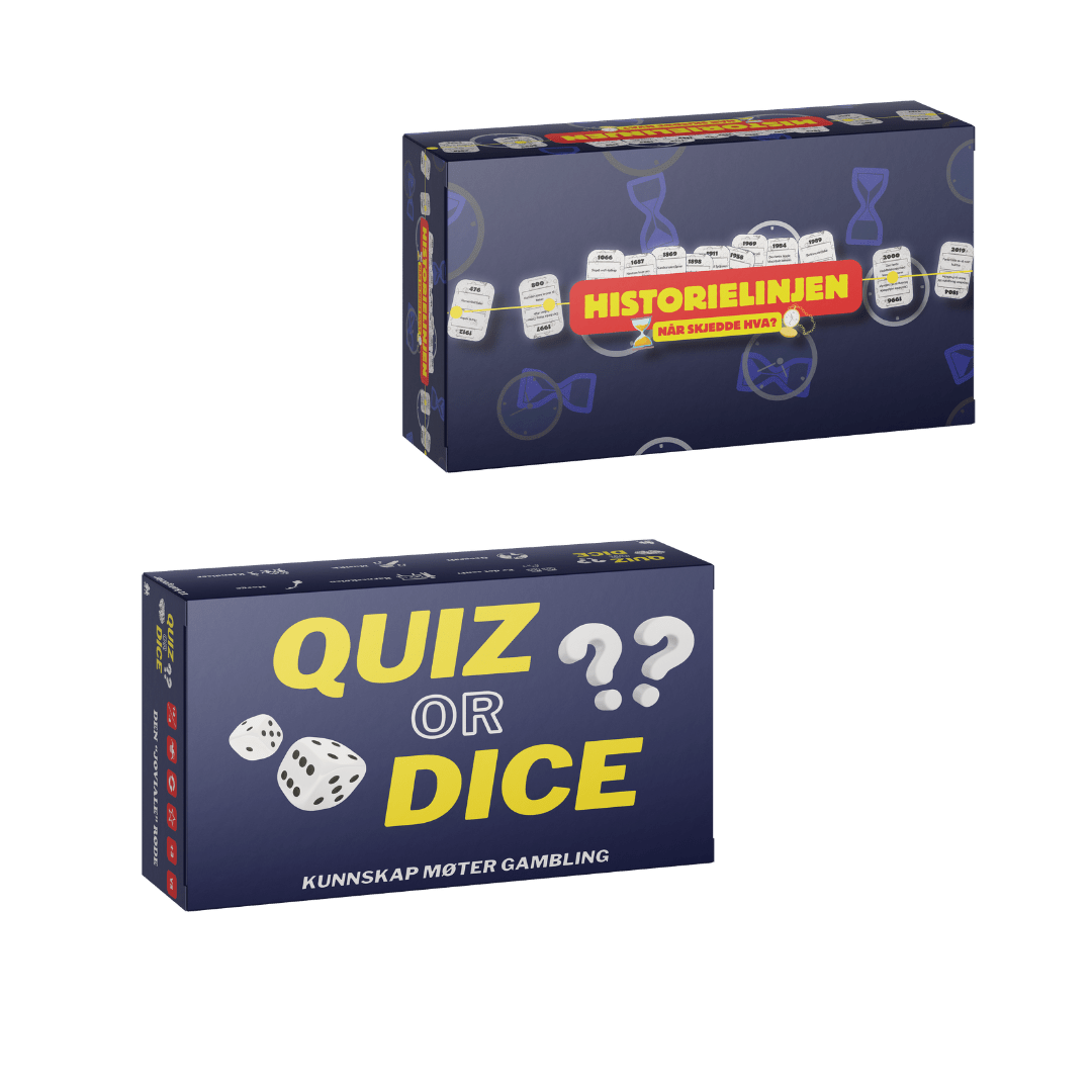 Quiz or Dice + HistorielinjenBrettspillSpillerne