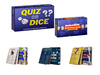 Spillpakke - 5 spill som passer fra 6 - 100 årBrettspillSpillerne